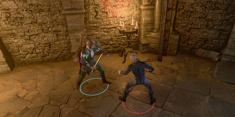 Fighting an enemy in Baldurs Gate 3