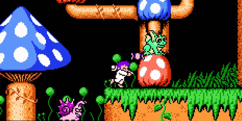 Fighting enemies in Little Nemo The Dream Master