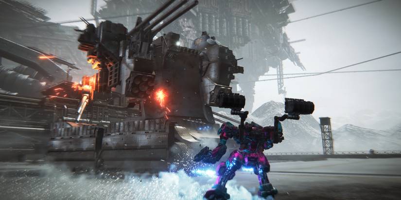 Fighting Juggernaut in Armored Core 6 Fires of Rubicon