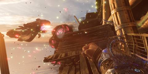 Fighting on a Colossal Immortals of Aveum