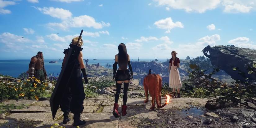 final fantasy 7 rebirth trailer outside midgar