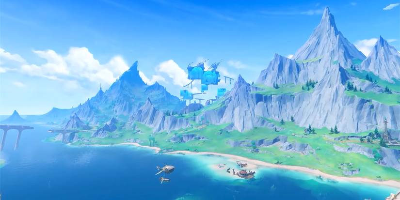 floating bodies of water in genshin impact