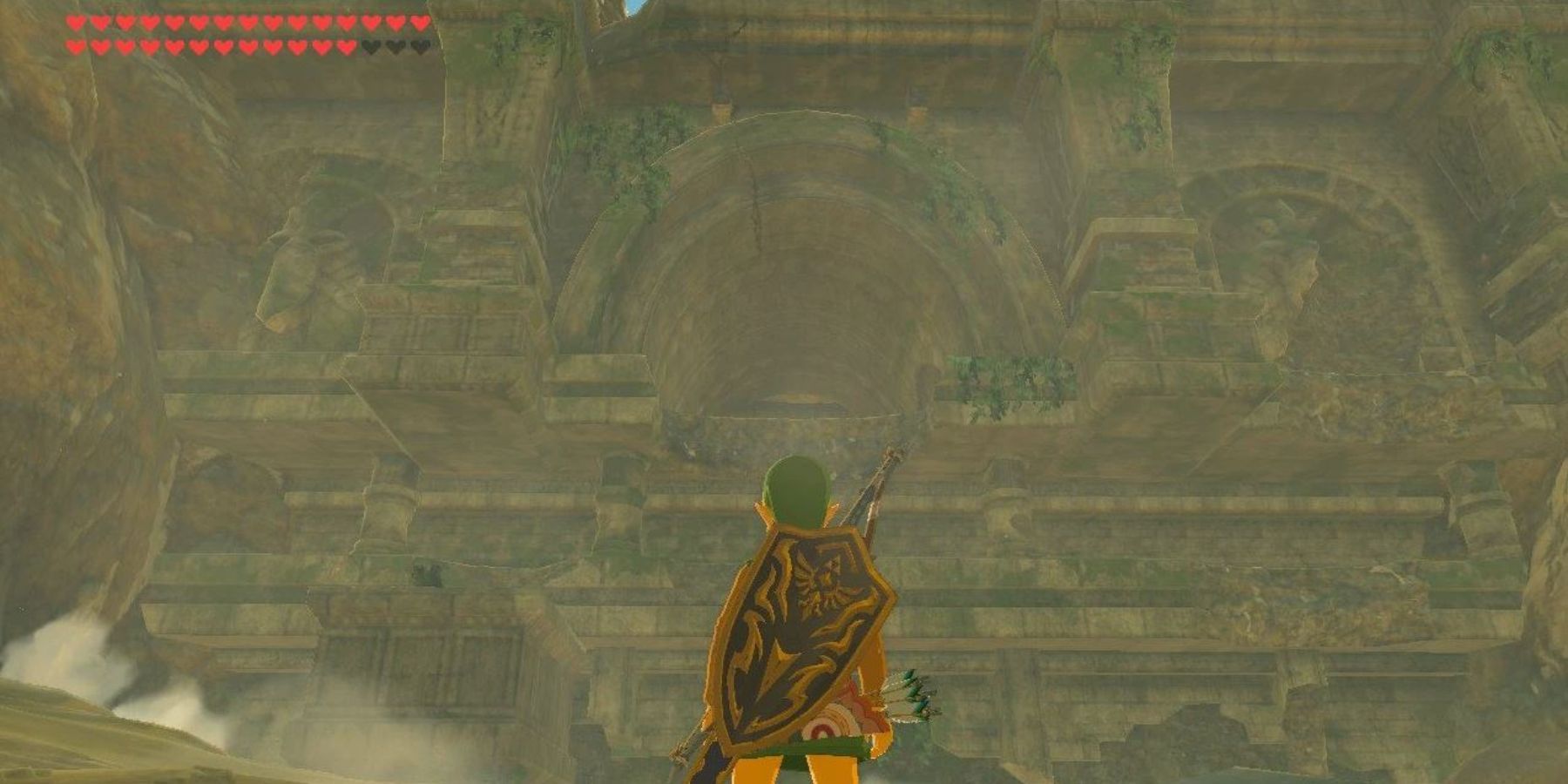 Link about to enter the Forgotten Temple
