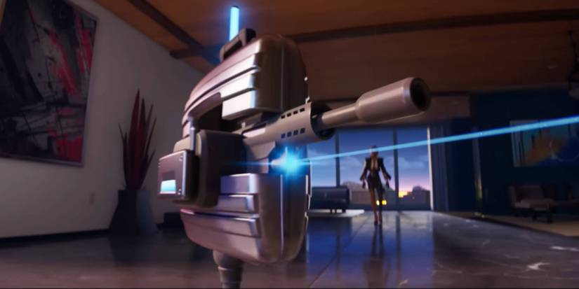 The Business Turret from Fortnite's Chapter 4 Season 4 trailer