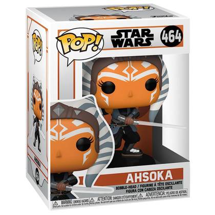 Funko Pop! Star Wars The Mandalorian - Ahsoka with Lightsabers Vinyl Bobblehead