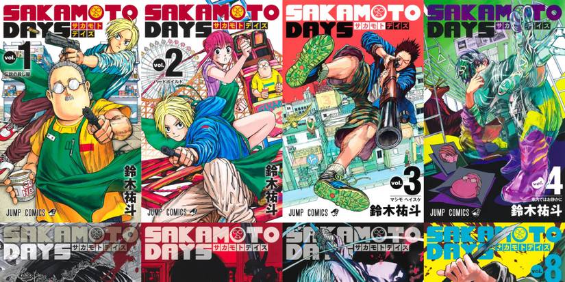 Sakamoto Days manga covers