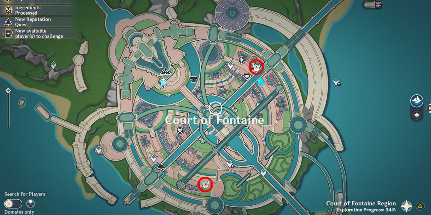 genshin impact fontaine radiant spincrystal location 7-8