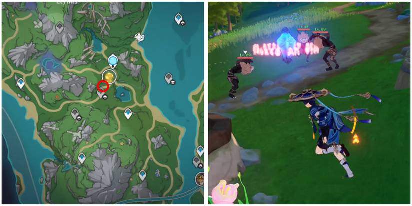 genshin impact good stuff but terrible taste quest easel location 1