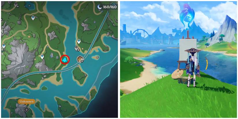 genshin impact good stuff but terrible taste quest easel location 3