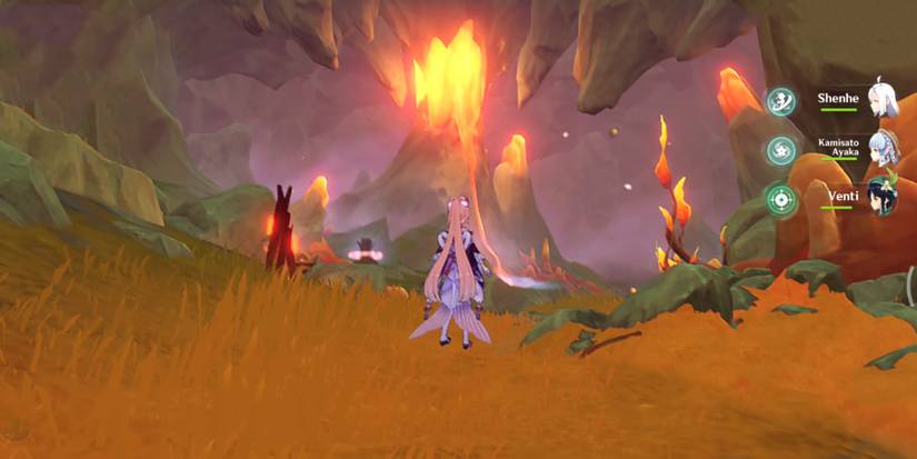 genshin impact how to cool the volcanic water