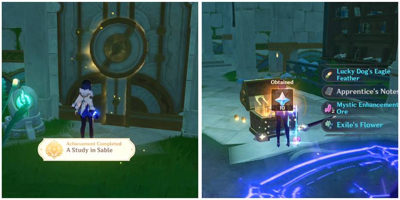 genshin impact how to get the a study in sable achievement