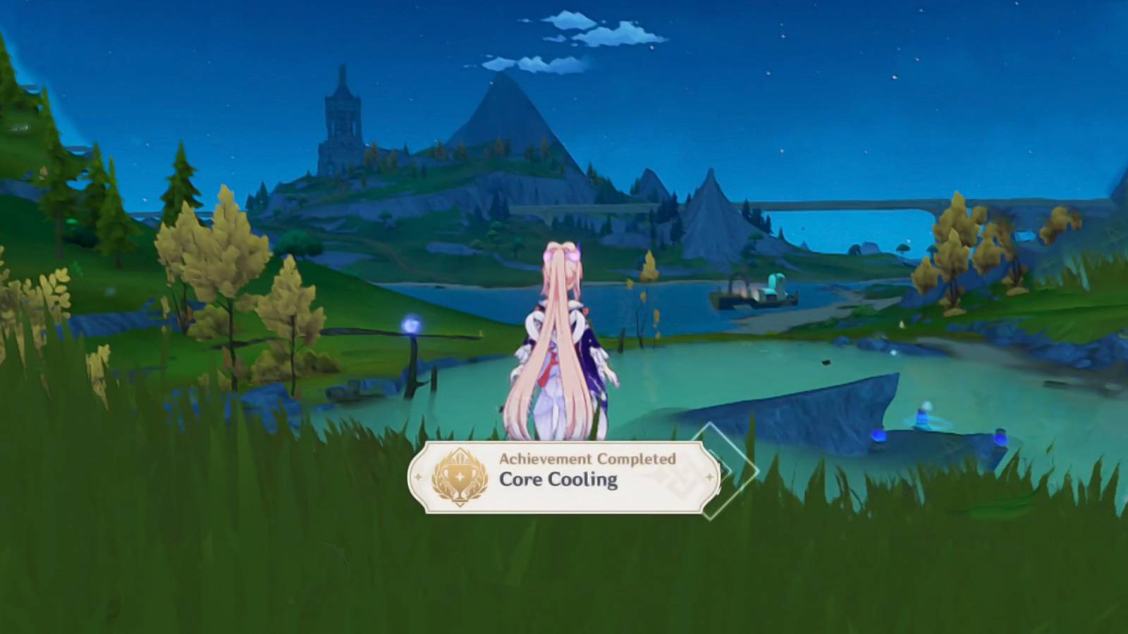 genshin impact how to get the core cooling achievement