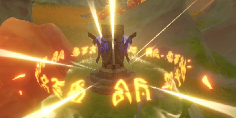 genshin impact how to ulock the hydro monument in the volcanic area underwater