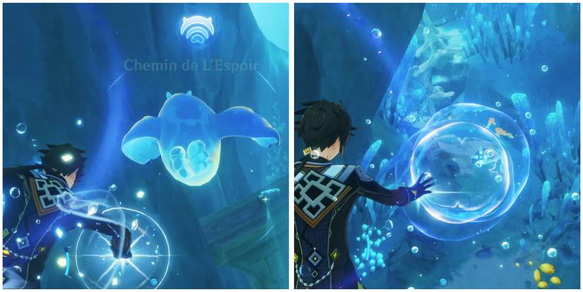 genshin impact how to use blubberbeast sonar waves