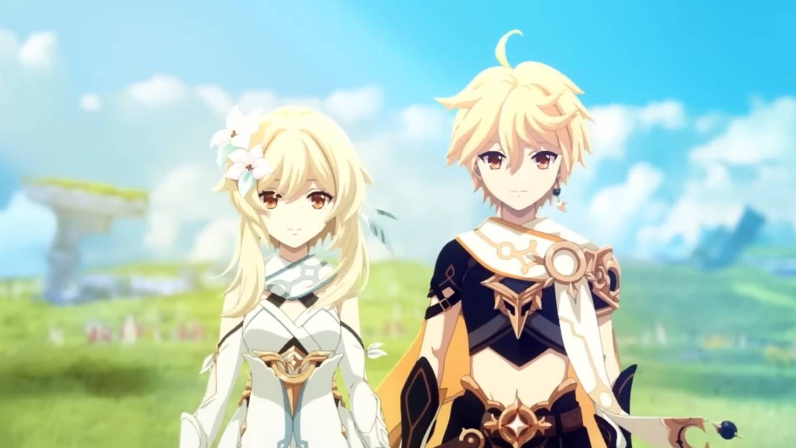 Genshin Impact Lumine and Aether