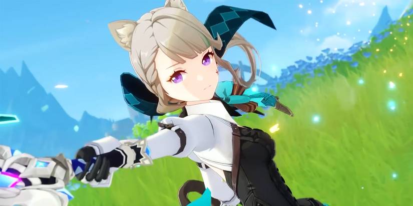 genshin impact lynette holding a weapon