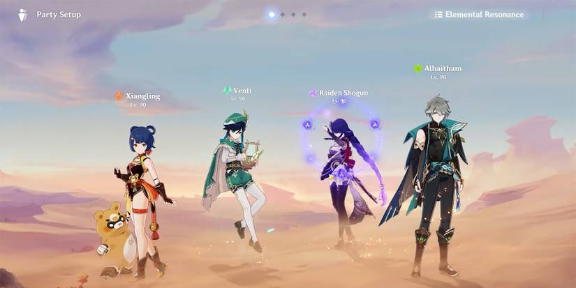 genshin impact party setup screen updates