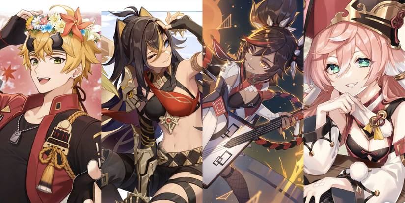 Genshin Impact Thoma Dehya Xinyan Yanfei-1