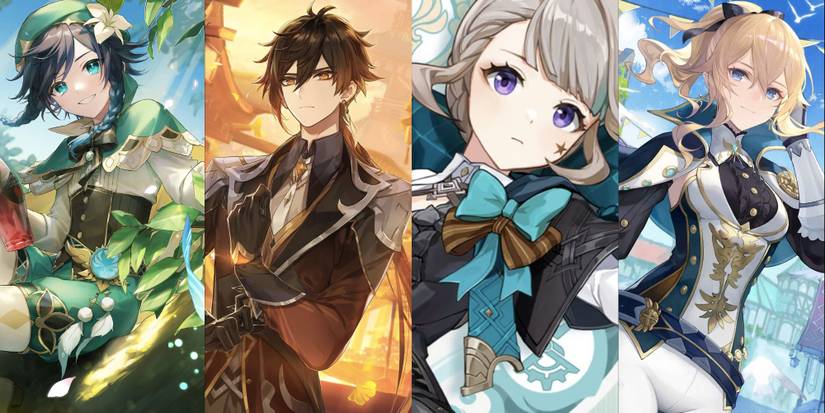 Genshin Impact Venti Zhongli Lynette Jean-1