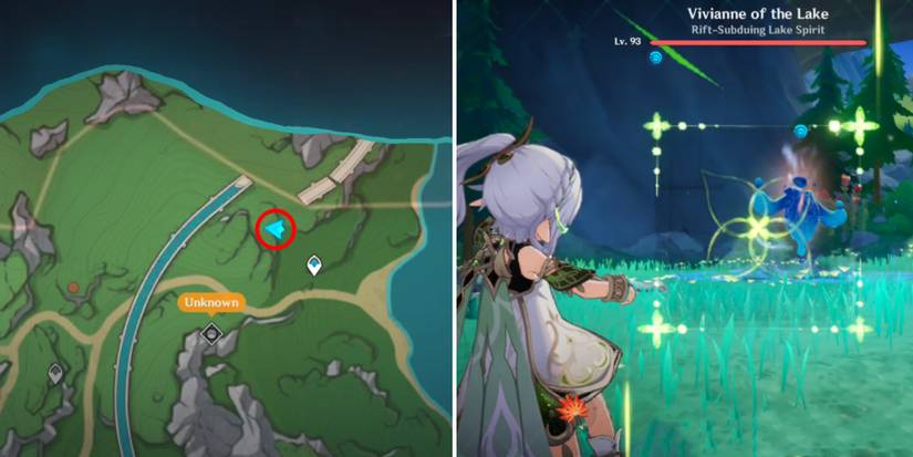 genshin impact vivianne of the lake location