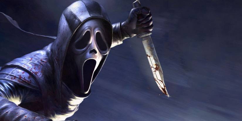 ghostface with a knife