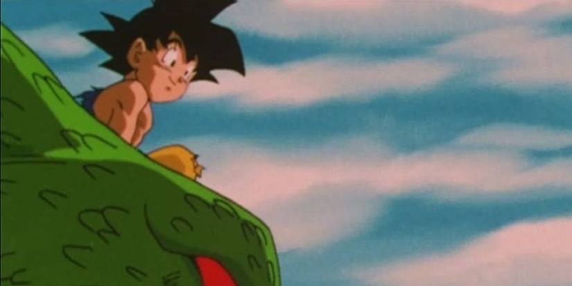 Goku and Shenron in Dragon Ball GT