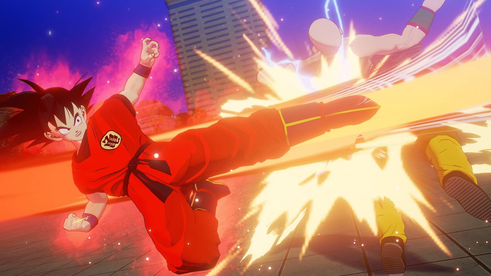 Goku vs Tien DBZ Kakarot DLC 5