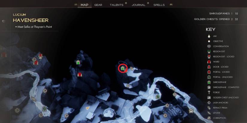 Golden Chest and Shroudfane locations in Immortal of Aveum