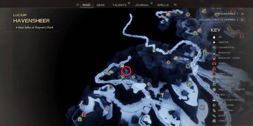 Golden Chest and Shroudfane locations in Immortal of Aveum