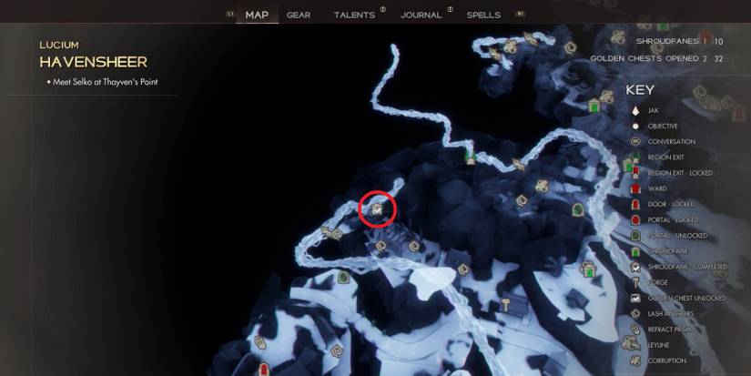 Golden Chest and Shroudfane locations in Immortal of Aveum