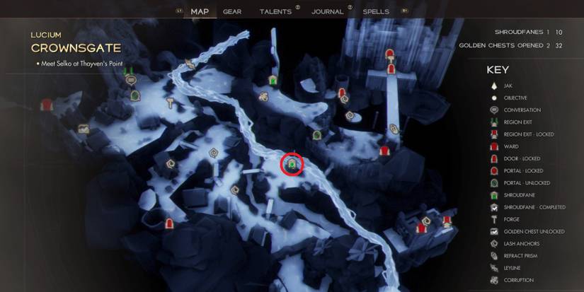 Golden Chest and Shroudfane locations in Immortal of Aveum