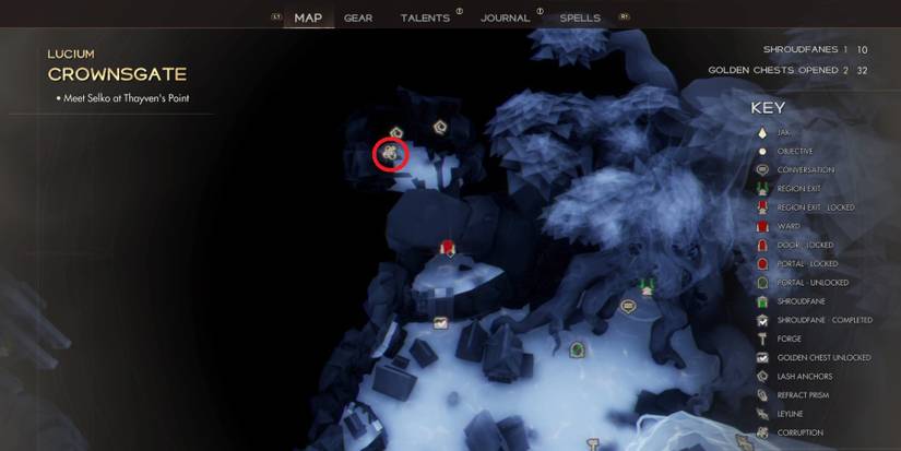 Golden Chest and Shroudfane locations in Immortal of Aveum