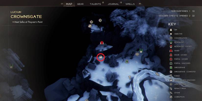 Golden Chest and Shroudfane locations in Immortal of Aveum