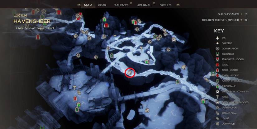 Golden Chest and Shroudfane locations in Immortal of Aveum