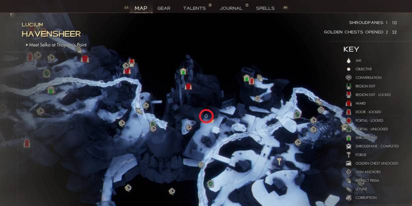 Golden Chest and Shroudfane locations in Immortal of Aveum