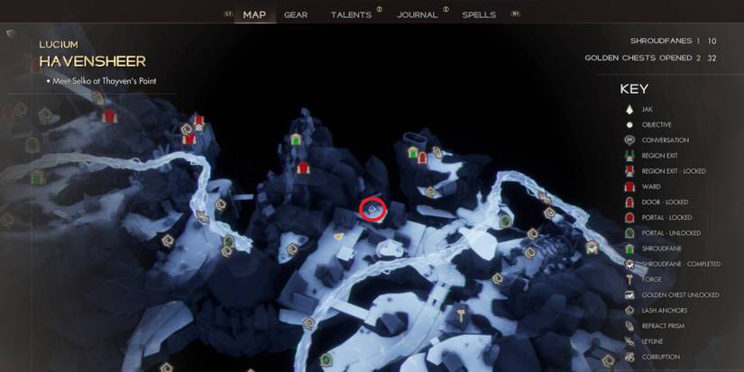 Golden Chest and Shroudfane locations in Immortal of Aveum