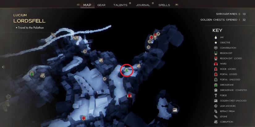 Shroudfane map location in Immortals of Aveum