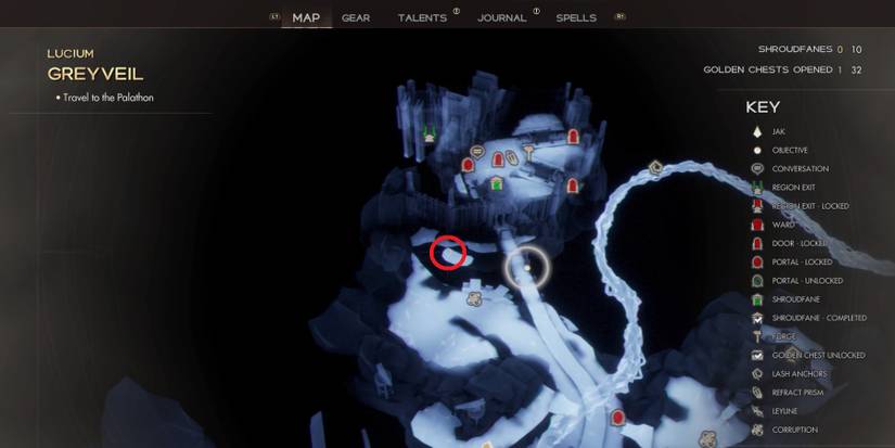 Golden Chest map location in Immortals of Aveum