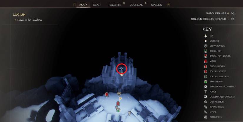 Golden Chest map location in Immortals of Aveum