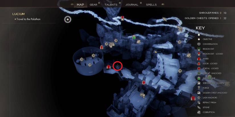 Golden Chest map location in Immortals of Aveum