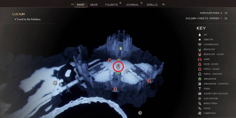 Golden Chest and Shroudfane map location in Immortals of Aveum (20)