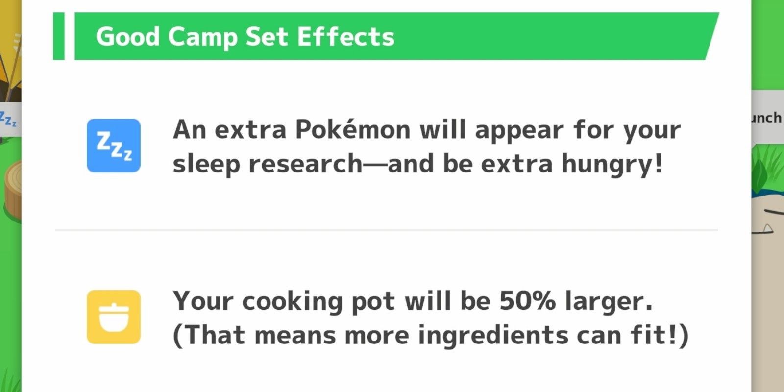 Good camp set pot expansion