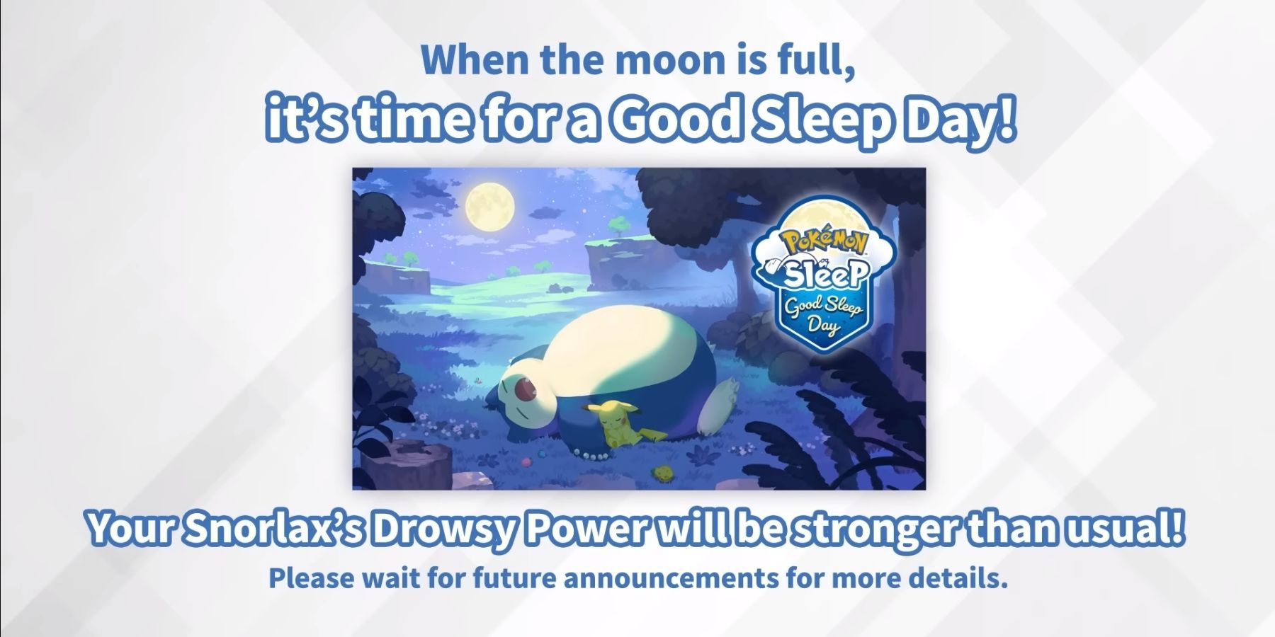 a snapshot of pokemon company presentation for pokemon sleep event.