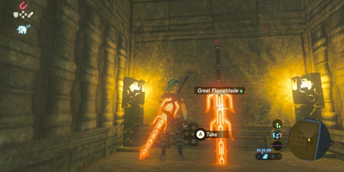Great Flameblade in Breath of the Wild