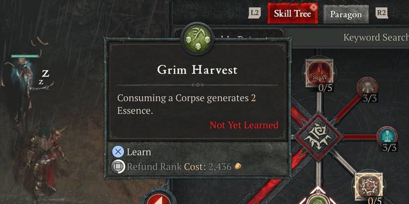 The Grim Harvest skill in Diablo 4