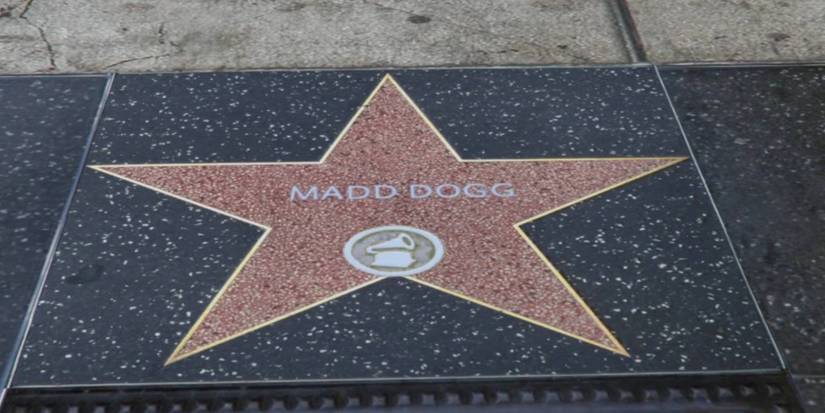 Madd Dogg's Vinewood star from Grand Theft Auto 5