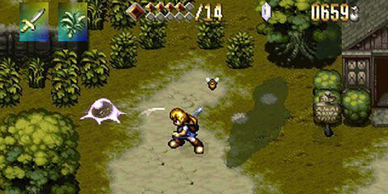 Hack and Slash combat in Alundra