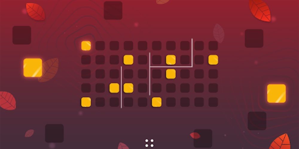 A complex symmetrical puzzle from the Harmony mobile game.