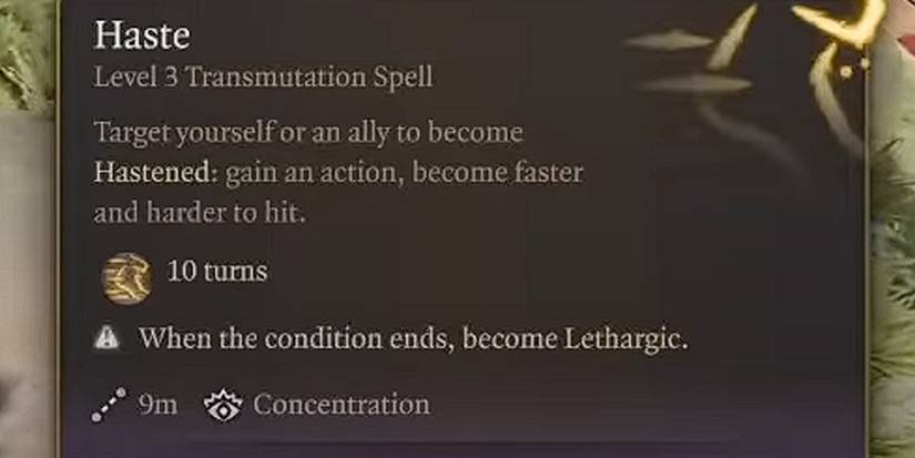 haste spell baldurs gate 3