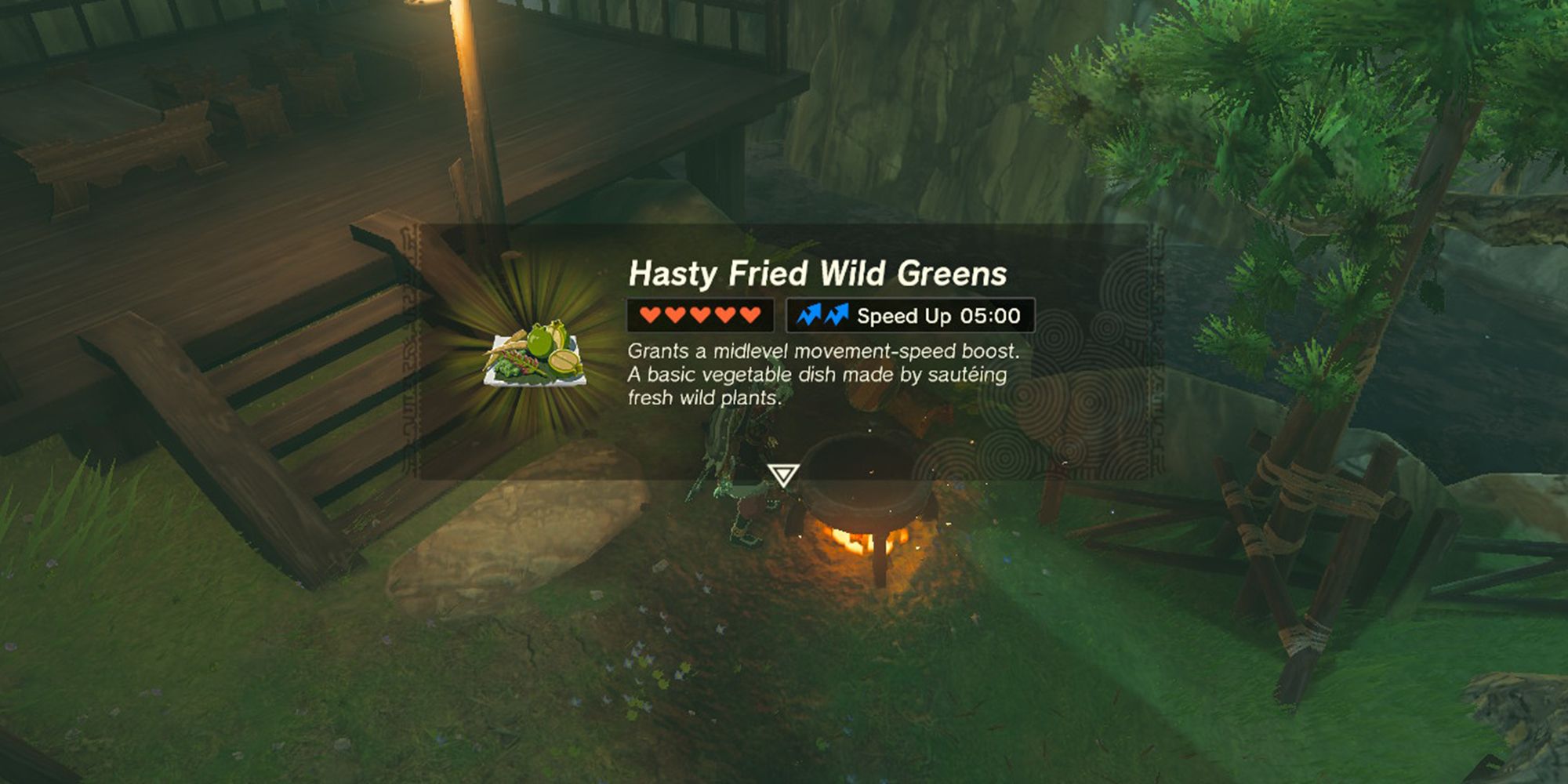 Hasty Fried Wild Greens